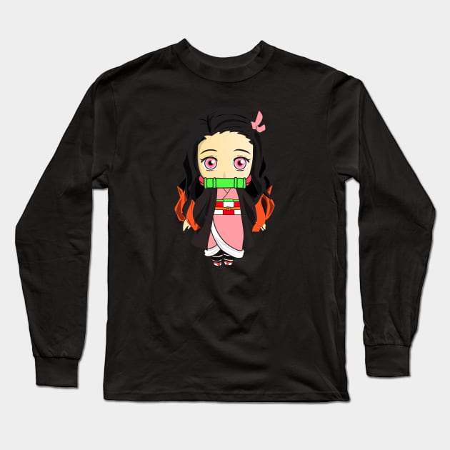 Nezuko Kamado Kimetsu No Yaiba Long Sleeve T-Shirt by Anime Stuff